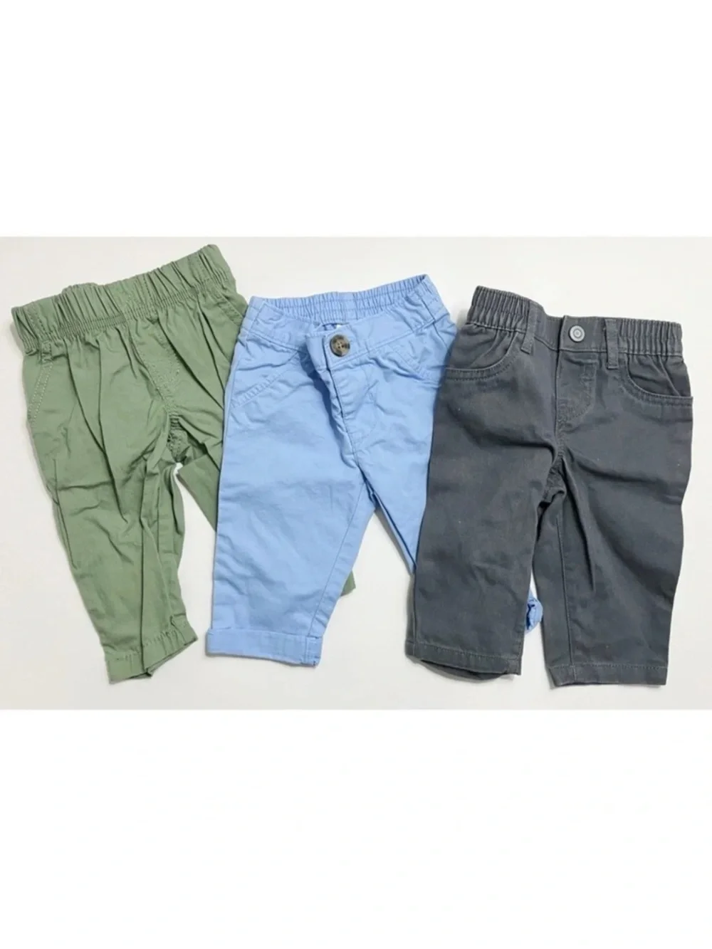 Various Brands • Green Blue Grey Baby Pants